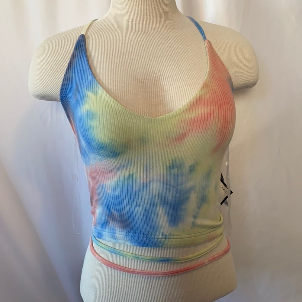 Tie Dye Strappy Crop Top - Brand New With Tags